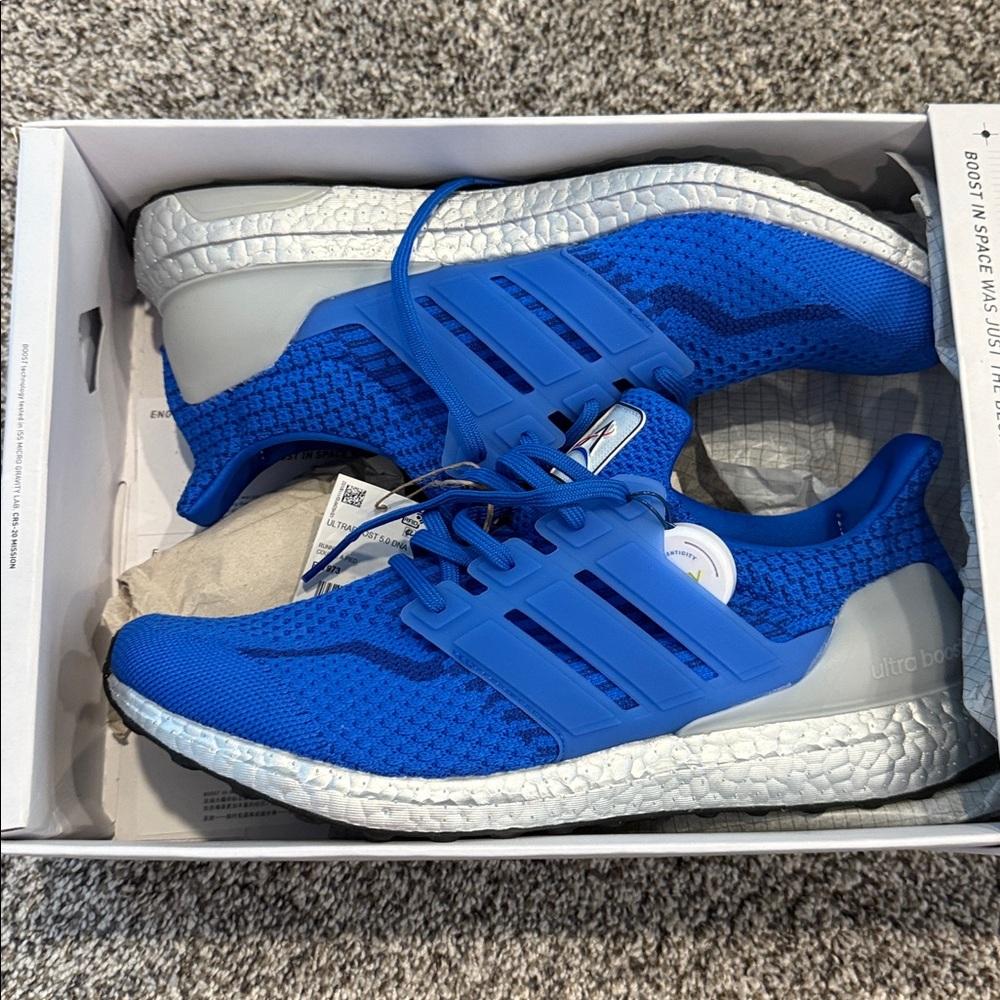 Adidas Ultraboost 5.0 DNA in Bright Blue. Men's size 12. new in box.